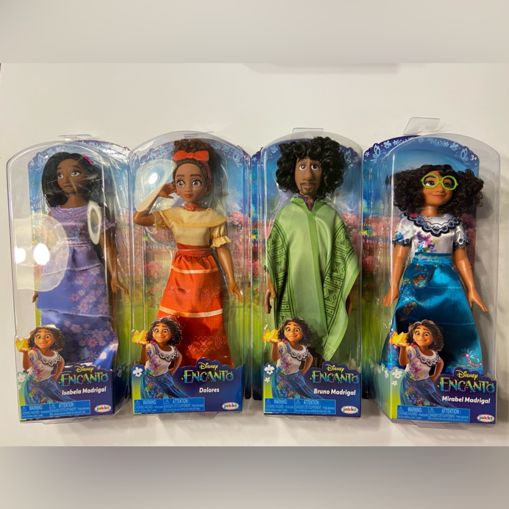Encanto 11in Doll Set-Bruno, Mirabel, Isabela & Dolores.  Some sold out!